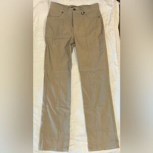 Simon Chang nylon tan pants. Size 4.